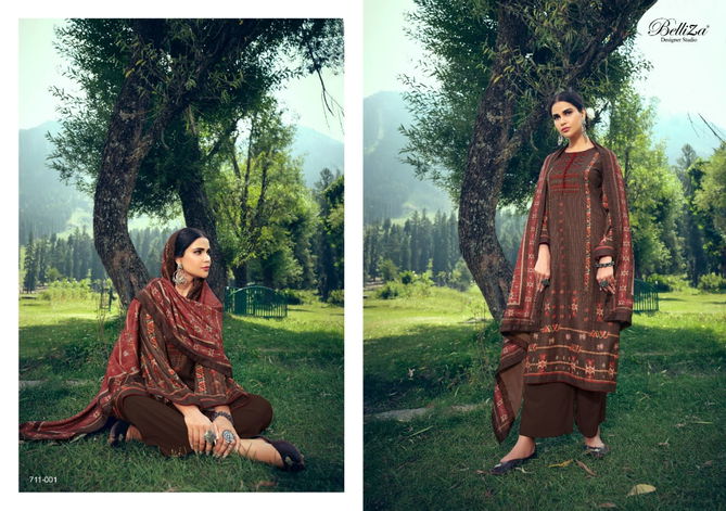 Stella By Belliza Wollen Pashmina Digital Printed Dress Material Wholesale Online
